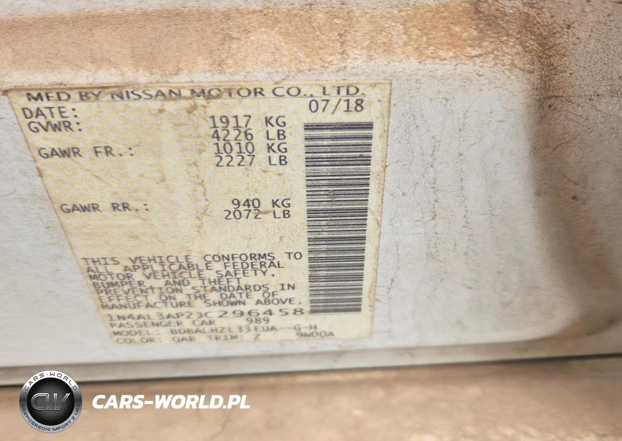 2018 Nissan Altima 2.5 Sr VIN:1N4AL3AP2JC296458 - 12