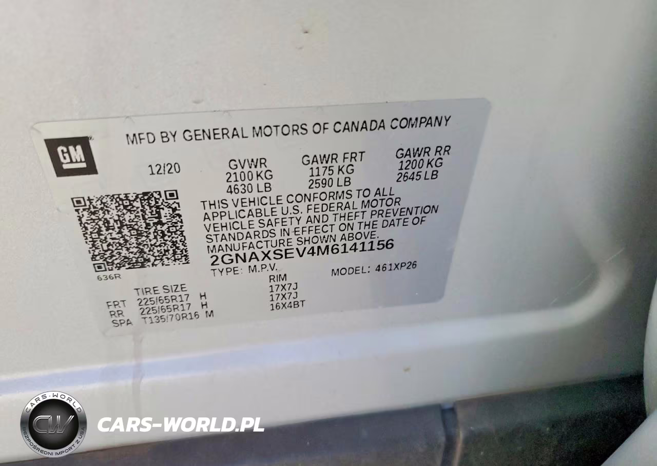 2021 Chevrolet Equinox Ls VIN:2GNAXSEV4M6141156 - 13