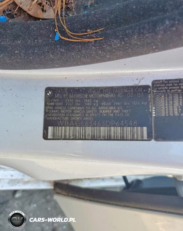 2003 BMW 745 I VIN:WBAGL63463DP64548 - 12