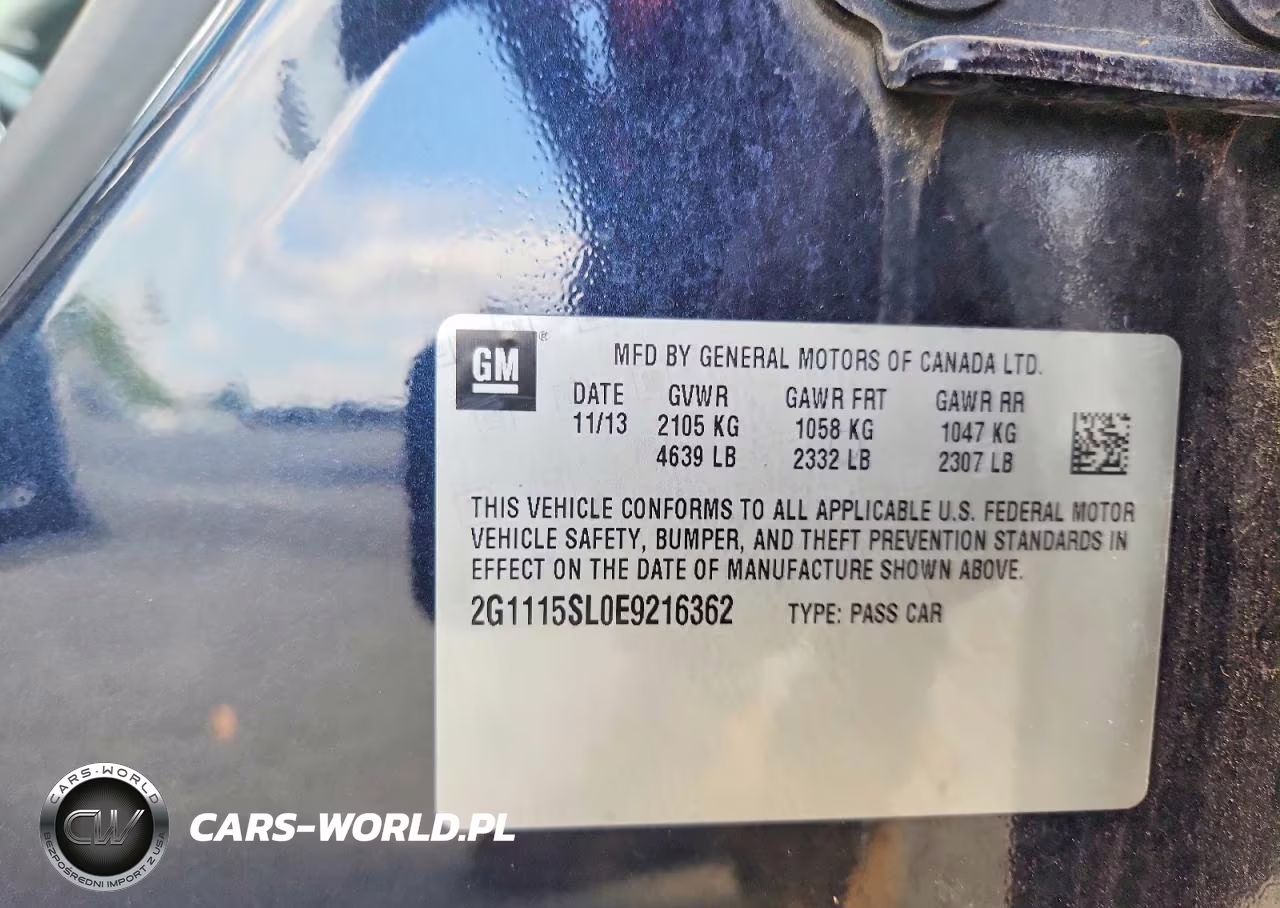 2014 Chevrolet Impala Lt VIN:2G1115SL0E9216362 - 13