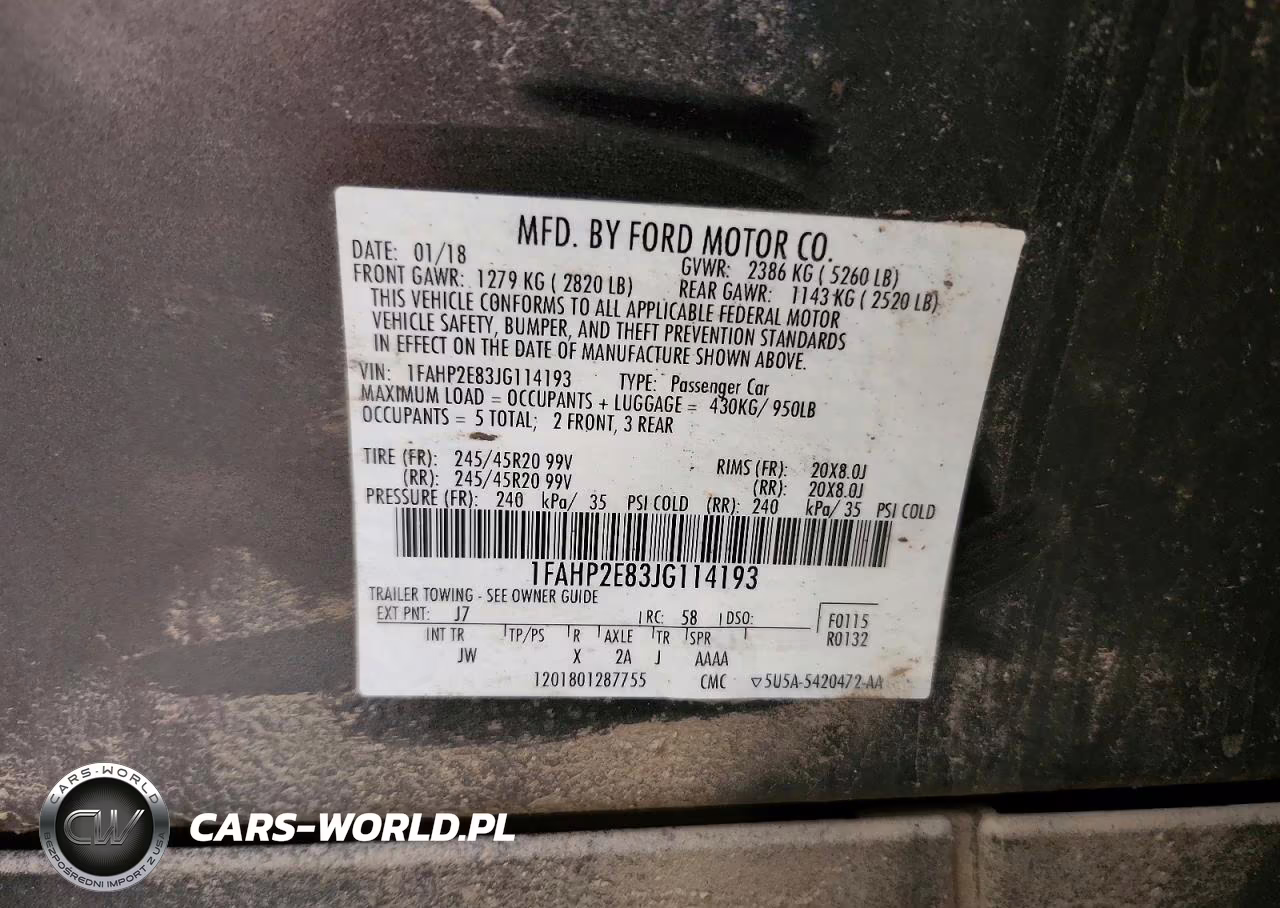 2018 Ford Taurus Sel VIN:1FAHP2E83JG114193 - 12