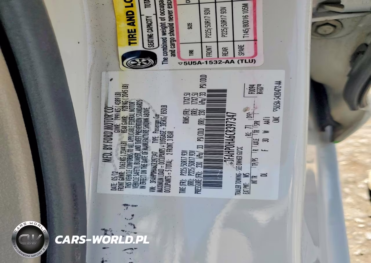 2012 Ford Fusion Se VIN:3FAHP0HA6CR397347 - 12