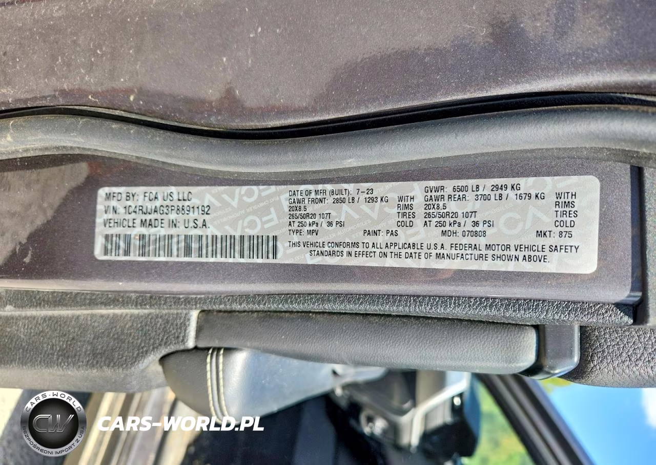 2023 Jeep Grand Cherokee L Laredo VIN:1C4RJJAG3P8891192 - 13