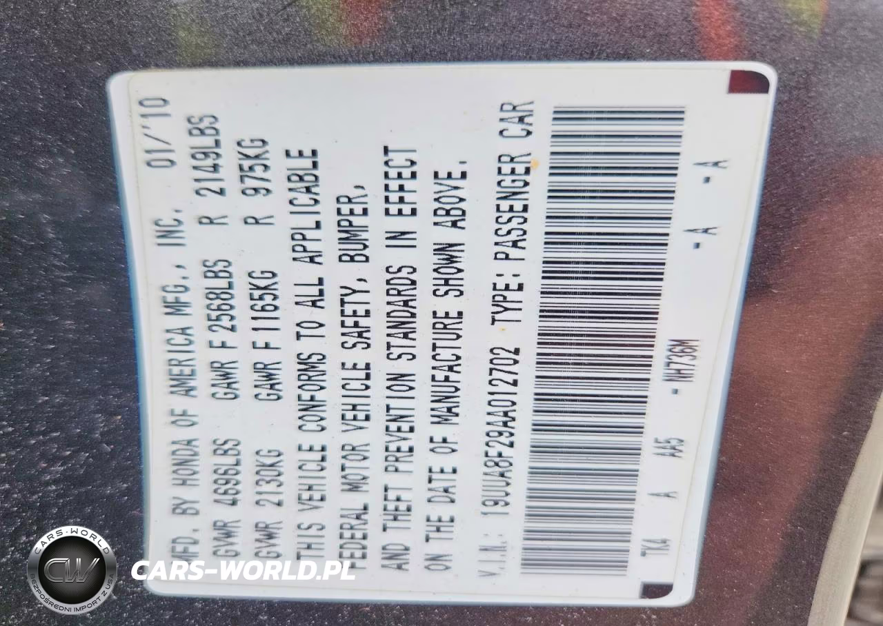 2010 Acura Tl VIN:19UUA8F29AA012702 - 12