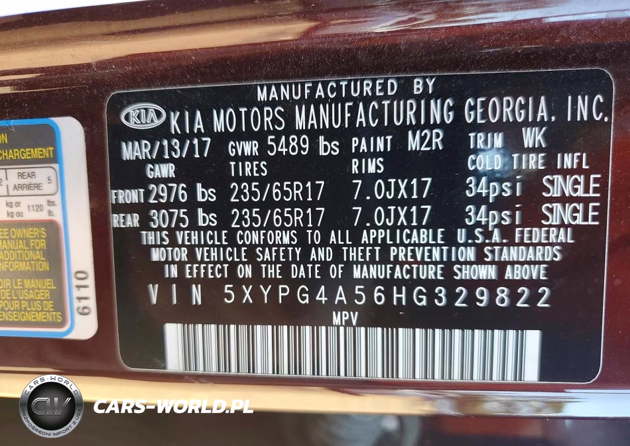 2017 Kia Sorento Lx V6 VIN:5XYPG4A56HG329822 - 13