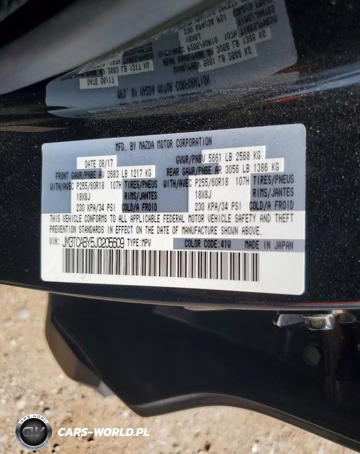 2018 Mazda Cx-9 Sport VIN:JM3TCABY5J0205609 - 13