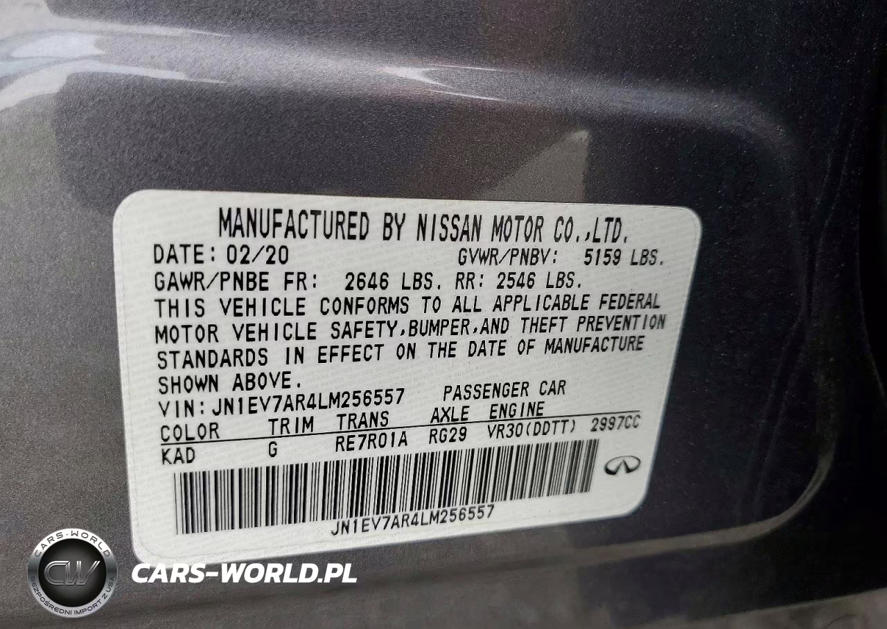 2020 Infiniti Q50 3.0T Luxe VIN:JN1EV7AR4LM256557 - 12