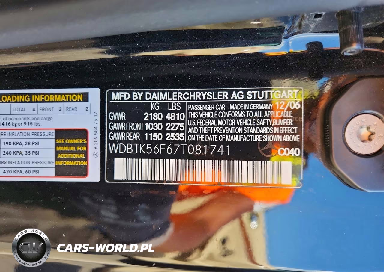 2007 Mercedes-Benz Clk 350 VIN:WDBTK56F67T081741 - 13