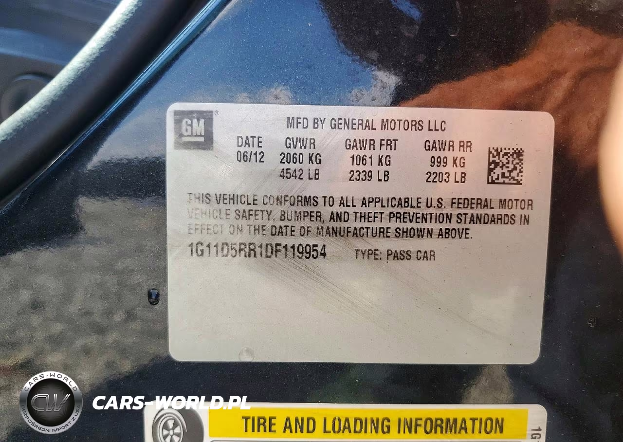 2013 Chevrolet Malibu 1Lt VIN:1G11D5RR1DF119954 - 12