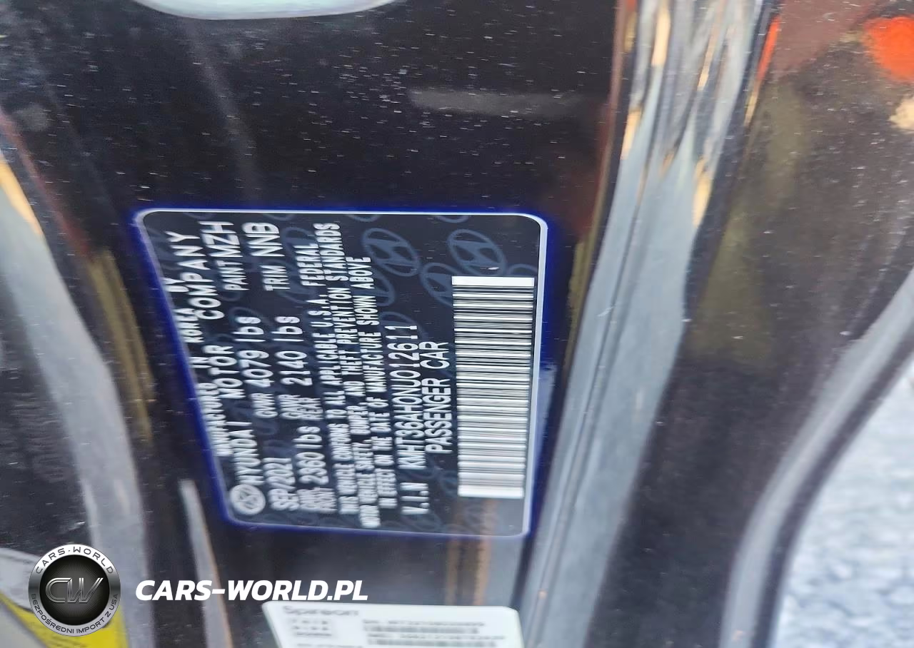2022 Hyundai Veloster N Base VIN:KMHT36AH0NU012611 - 12
