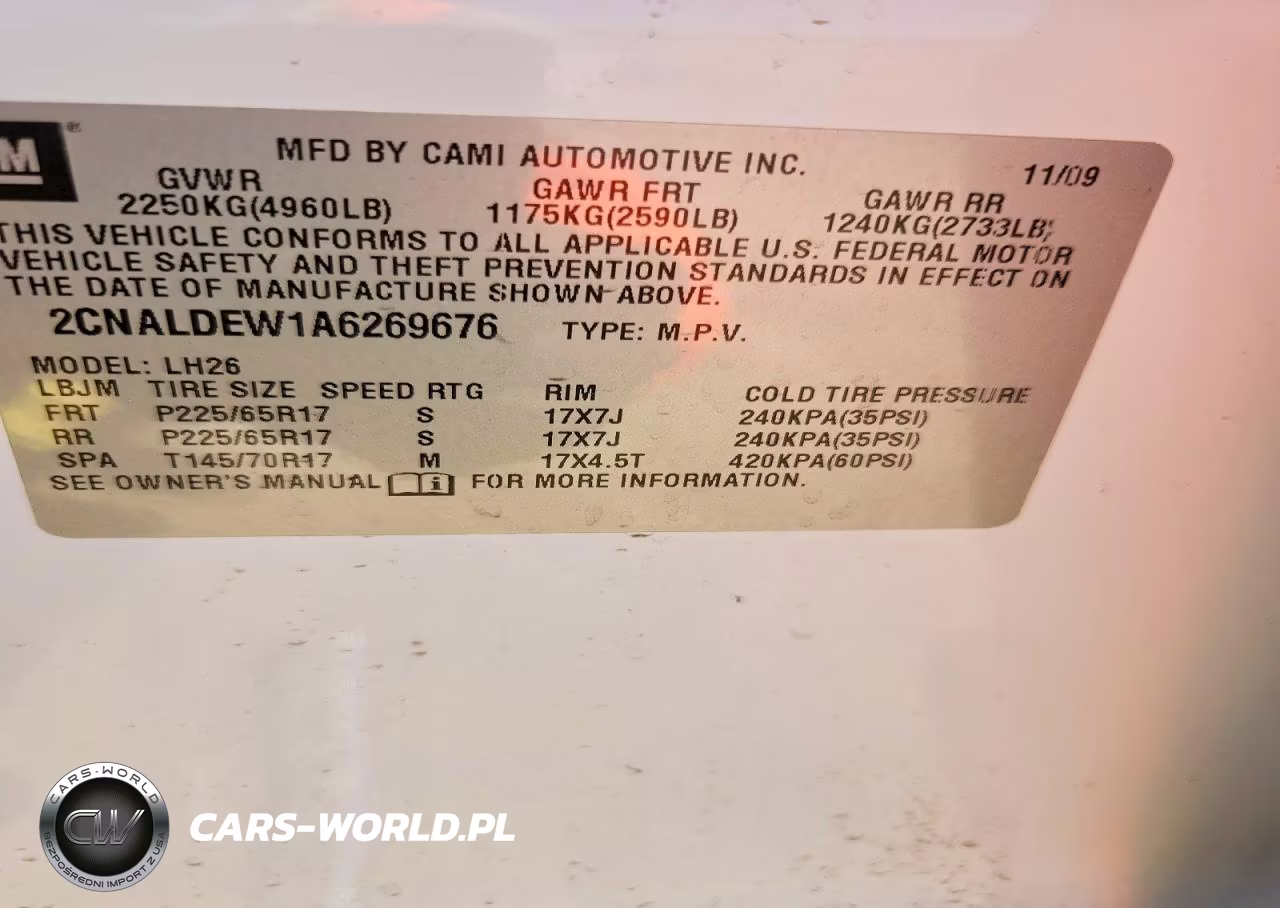 2010 Chevrolet Equinox Lt VIN:2CNALDEW1A6269676 - 14