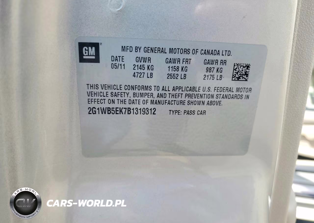 2011 Chevrolet Impala Lt VIN:2G1WB5EK7B1319312 - 12