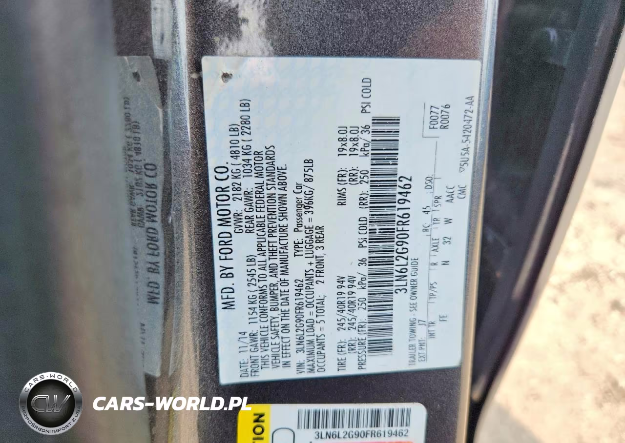 2015 Lincoln Mkz VIN:3LN6L2G90FR619462 - 12