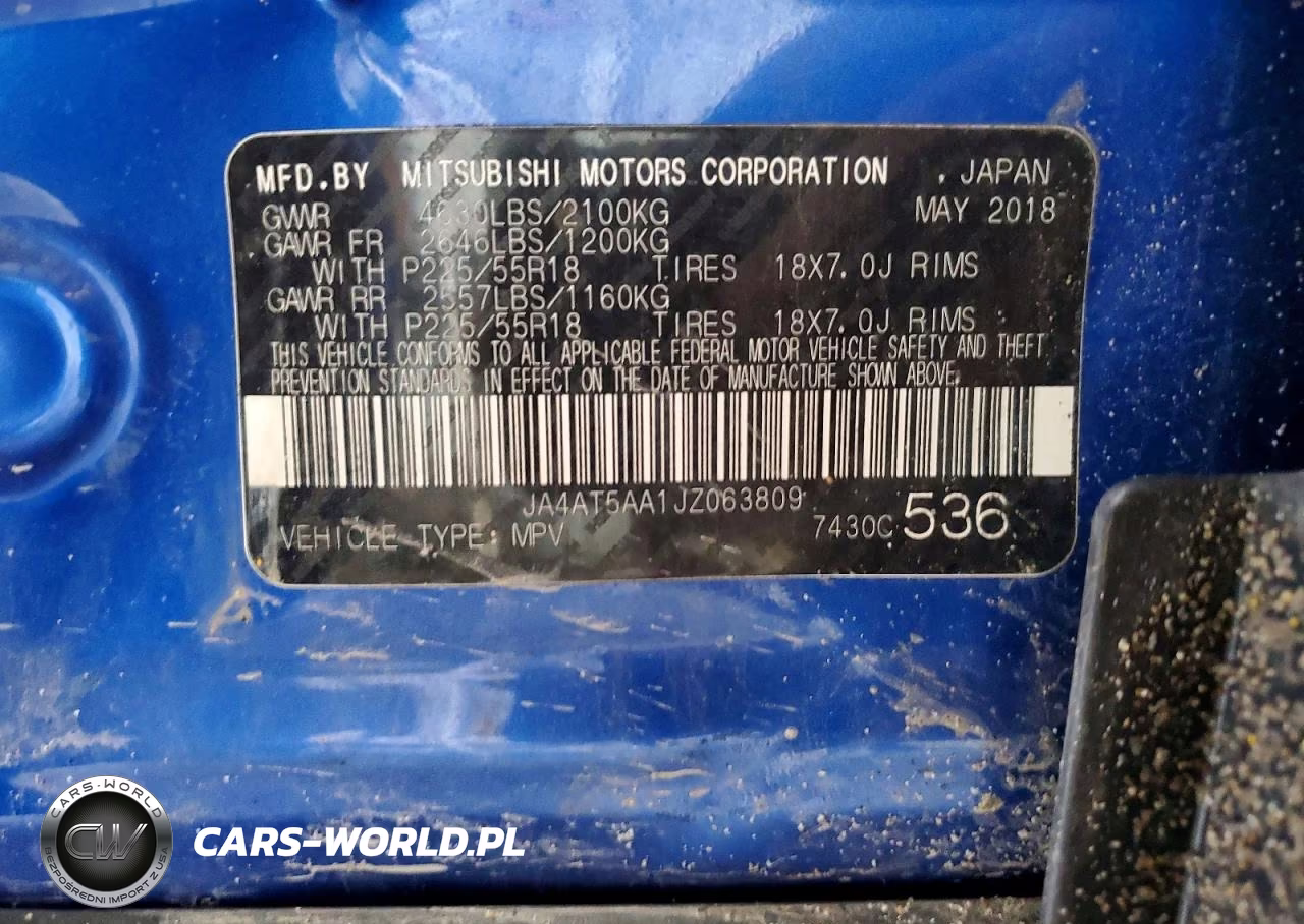 2018 Mitsubishi Eclipse VIN:JA4AT5AA1JZ063809 - 13