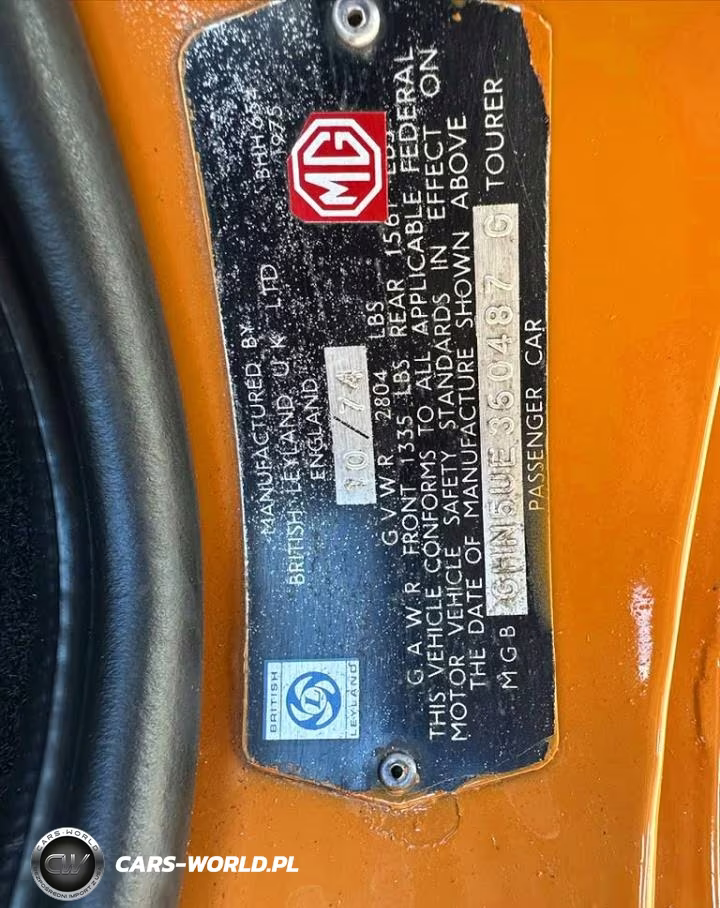 1974 Mgb Roadster VIN:GHN5UE3604876 - 10