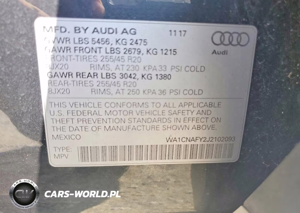 2018 Audi Q5 Prestige VIN:WA1CNAFY2J2102093 - 12
