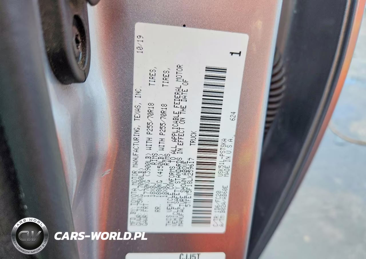 2020 Toyota Tundra Crewmax Sr5 VIN:5TFEY5F18LX259617 - 12