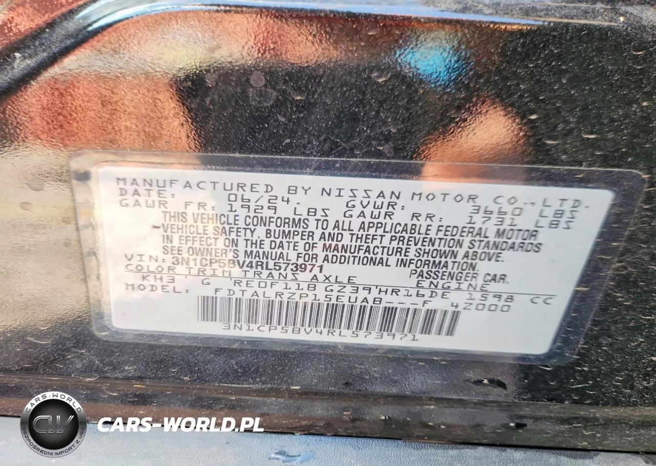 2024 Nissan Kicks S VIN:3N1CP5BV4RL573971 - 12