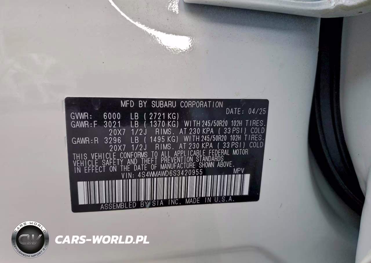 2025 Subaru Ascent Onyx Touring VIN:4S4WMAWD6S3420955 - 14