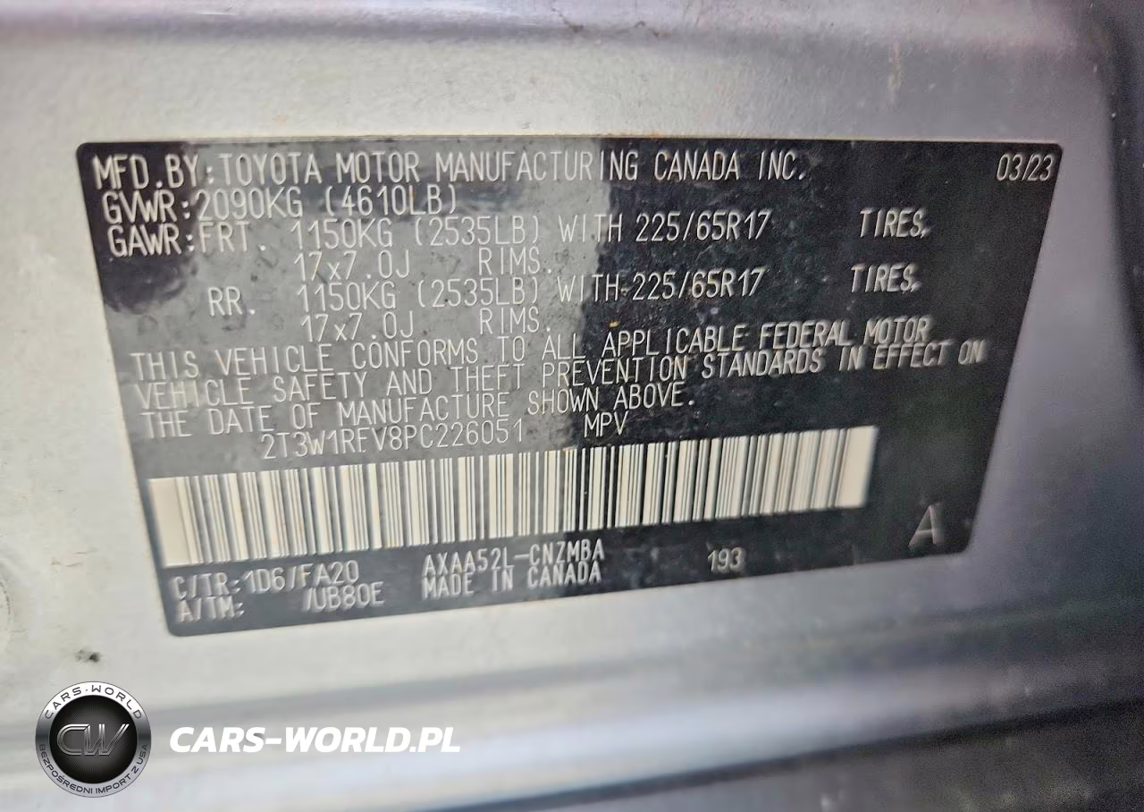 2023 Toyota Rav4 Xle VIN:2T3W1RFV8PC226051 - 12