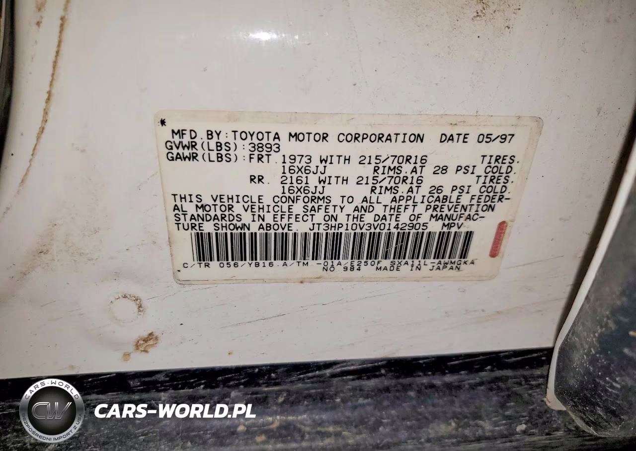1997 Toyota Rav4 Base VIN:JT3HP10V3V0142905 - 13