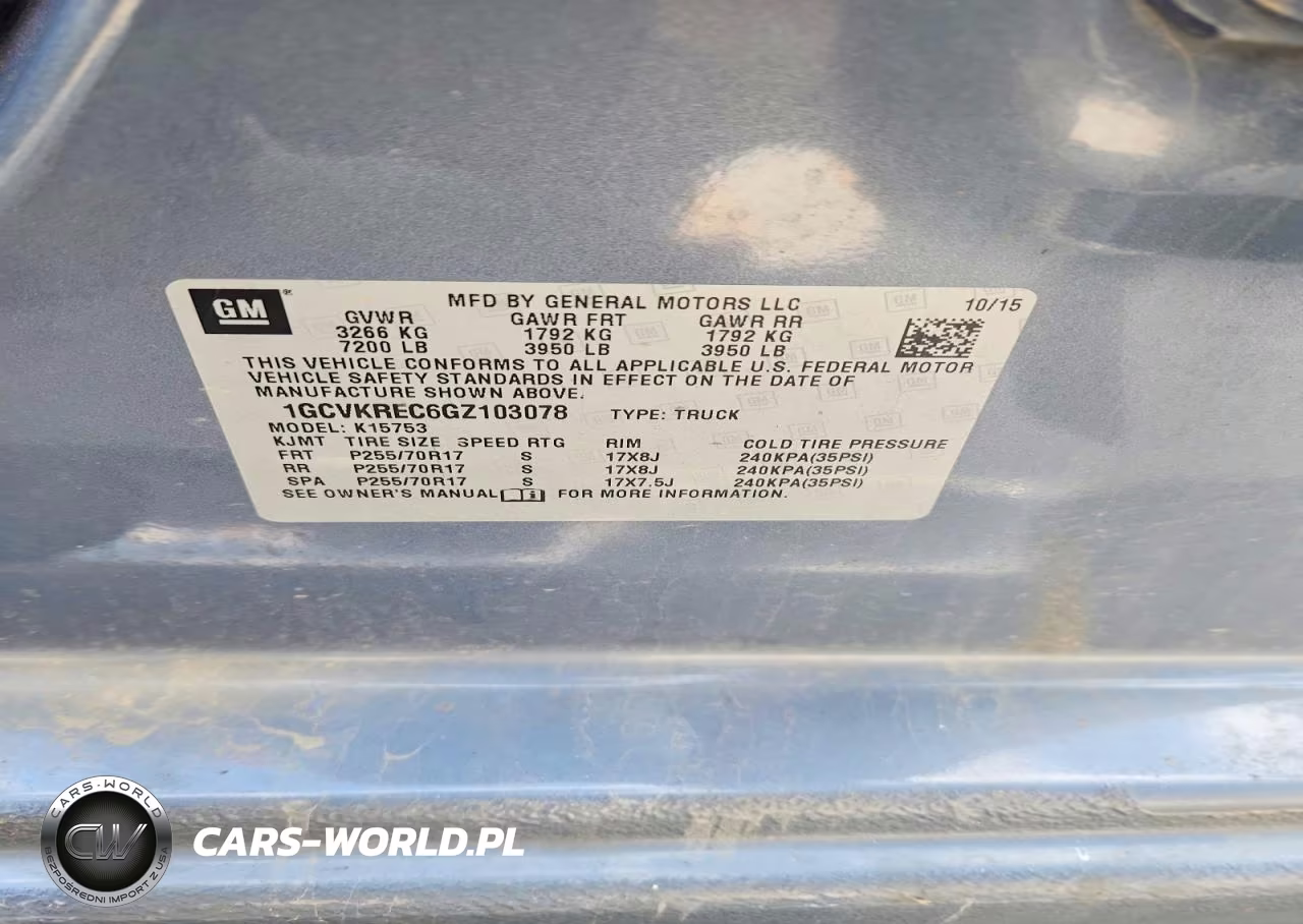 2016 Chevrolet Silverado K1500 Lt VIN:1GCVKREC6GZ103078 - 12