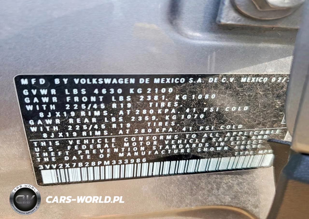 2023 Volkswagen Taos Sel VIN:3VV2X7B28PM333986 - 12