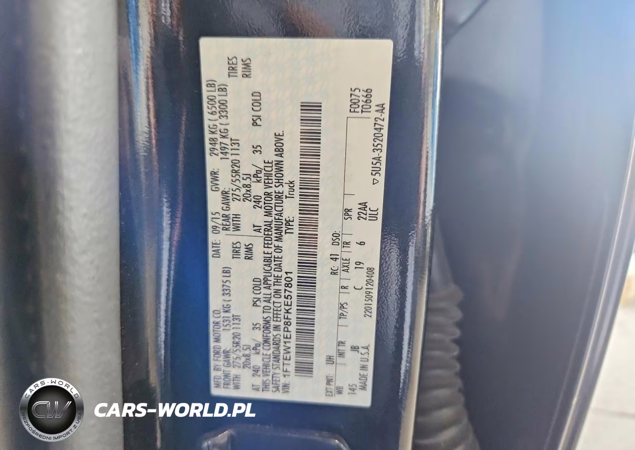 2015 Ford F150 Supercrew VIN:1FTEW1EP8FKE57801 - 12