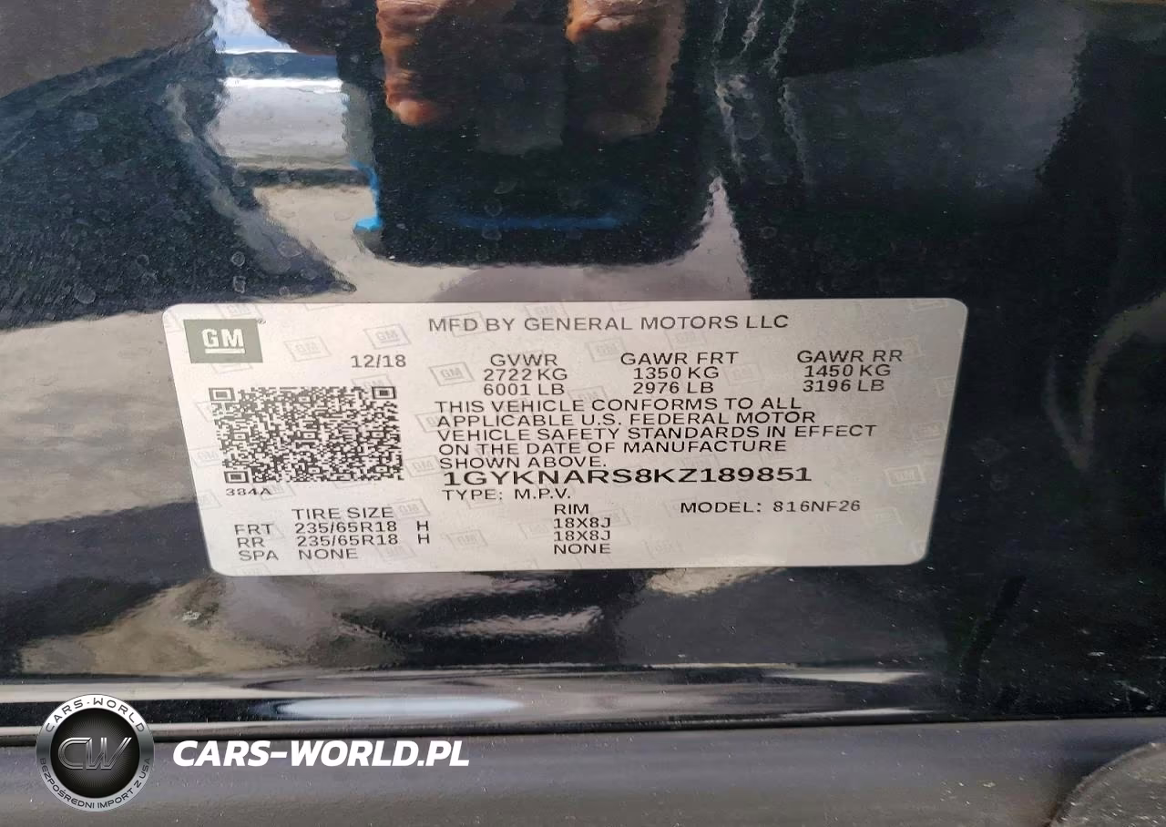 2019 Cadillac Xt5 VIN:1GYKNARS8KZ189851 - 13