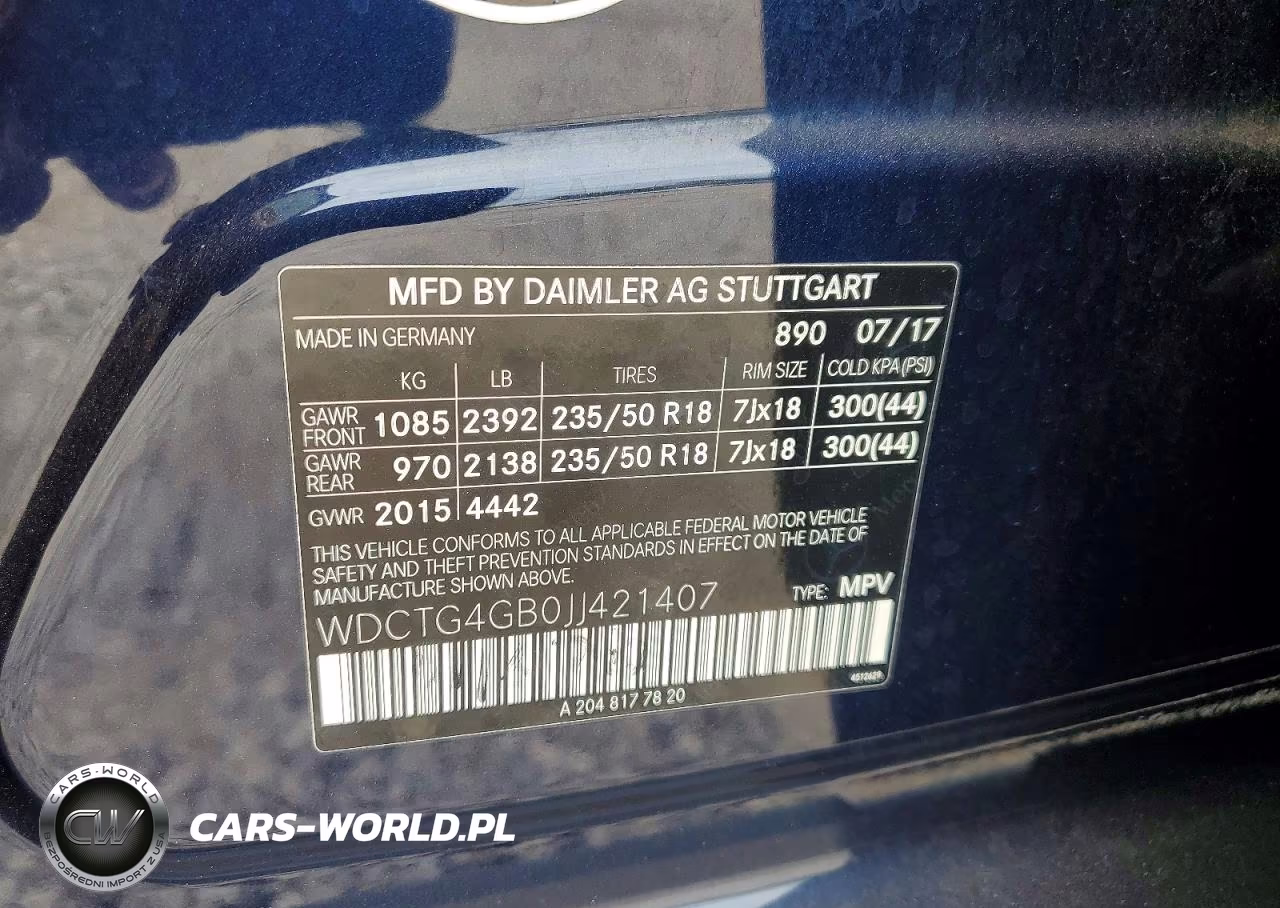 2018 Mercedes-Benz Gla 250 4Matic VIN:WDCTG4GB0JJ421407 - 13