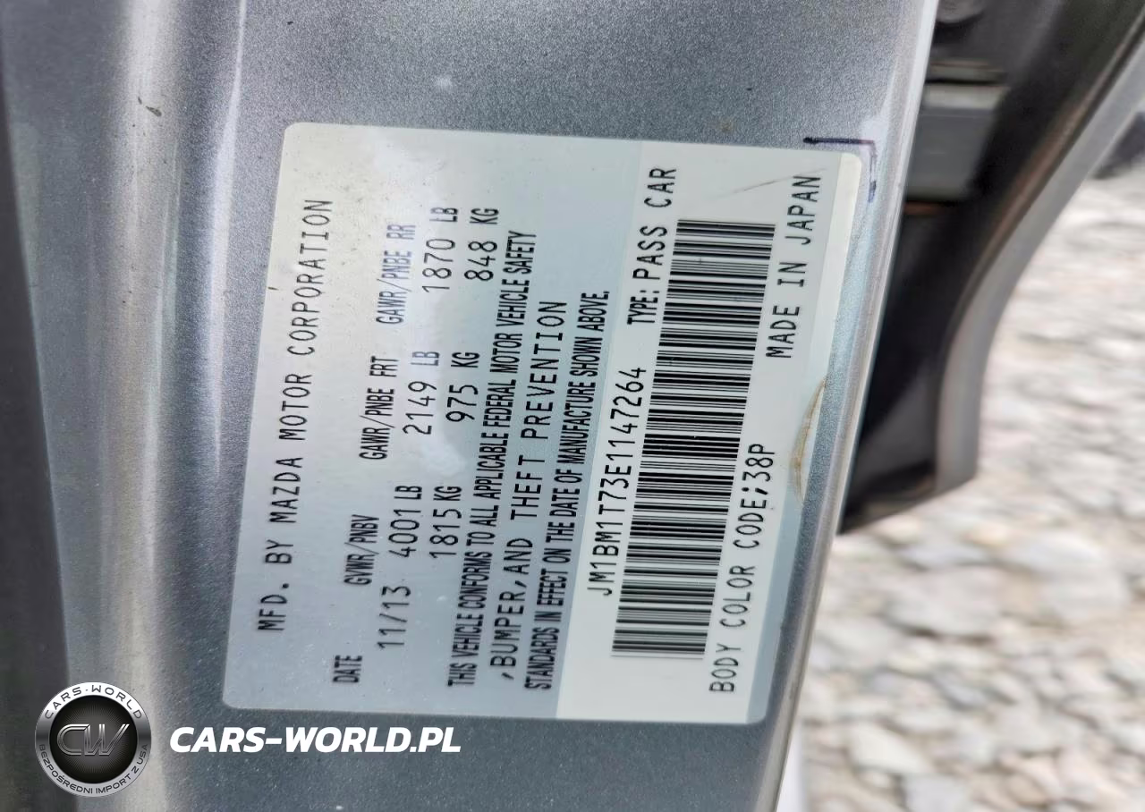 2014 Mazda 3 Sv VIN:JM1BM1T73E1147264 - 13