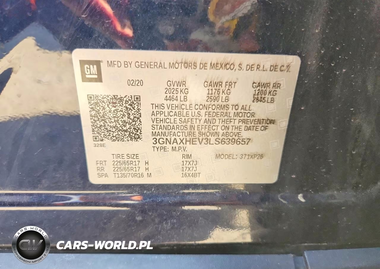 2020 Chevrolet Equinox Ls VIN:3GNAXHEV3LS639657 - 12