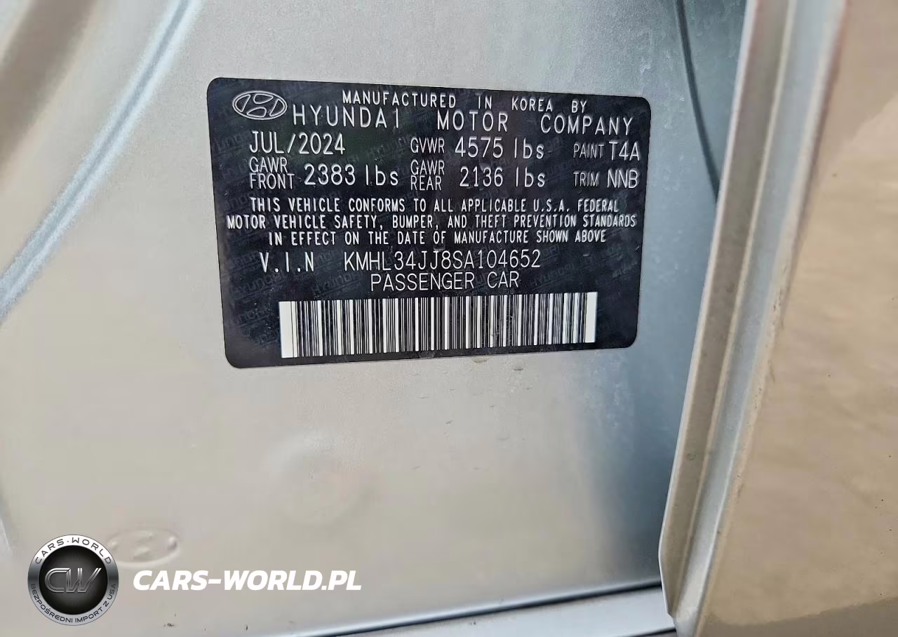 2025 Hyundai Sonata Hybrid Sel VIN:KMHL34JJ8SA104652 - 13