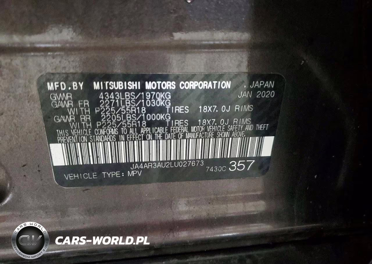 2020 Mitsubishi Outlander Sport Es VIN:JA4AR3AU2LU027673 - 13