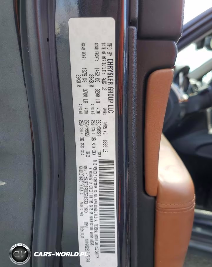 2013 Jeep Grand Cherokee Overland VIN:1C4RJFCT6DC531933 - 12