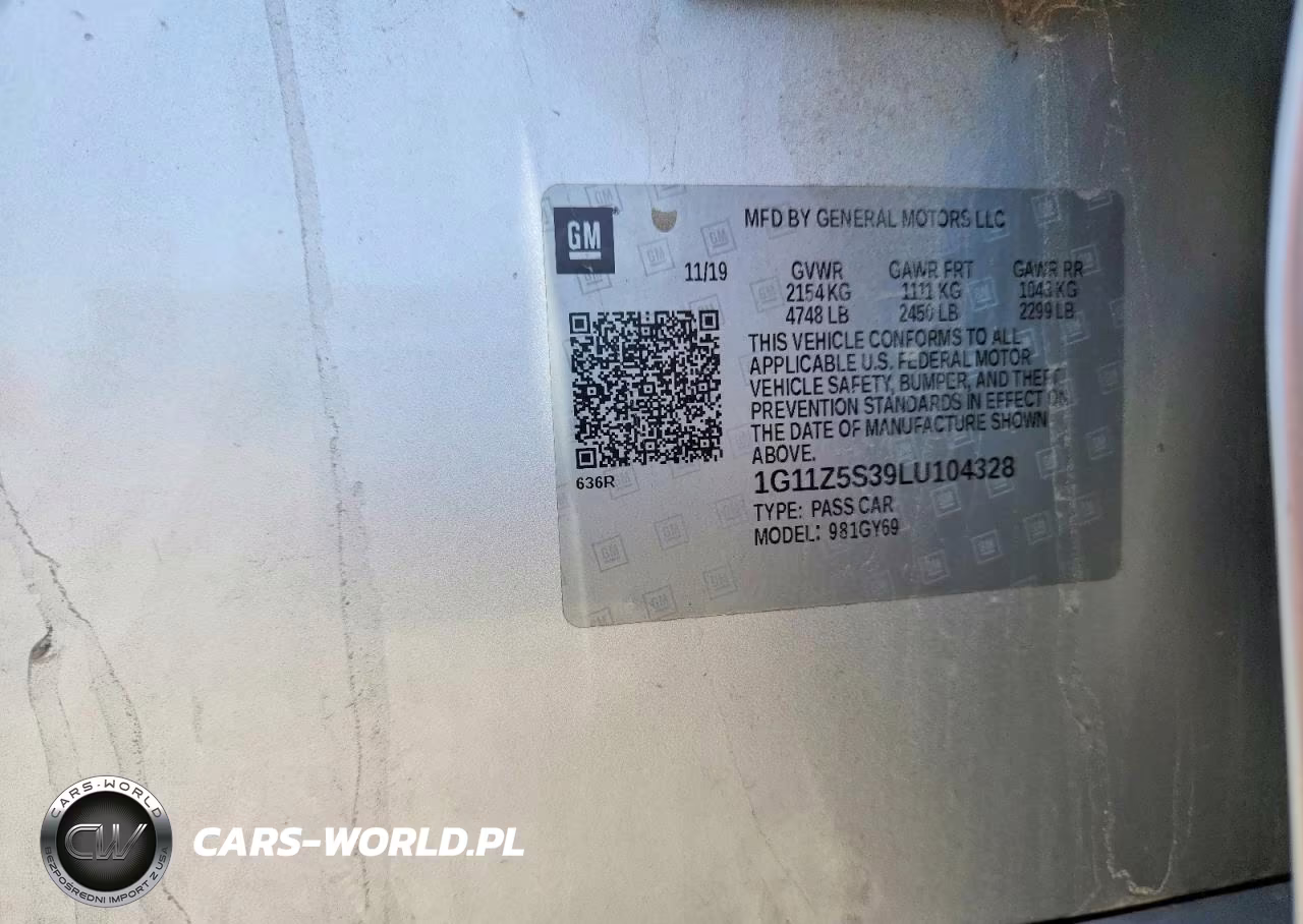 2020 Chevrolet Impala Lt VIN:1G11Z5S39LU104328 - 12