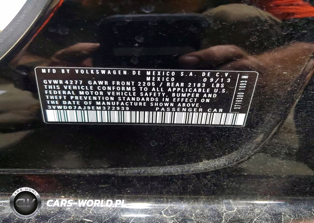 2014 Volkswagen Jetta Se VIN:3VWD07AJ9EM372939 - 13