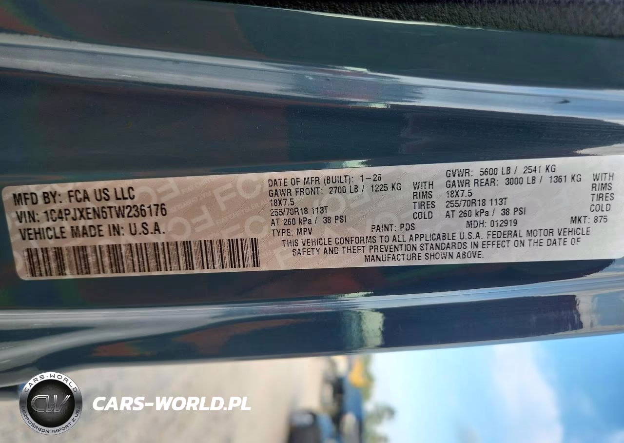 2026 Jeep Wrangler Sahara VIN:1C4PJXEN6TW236176 - 12