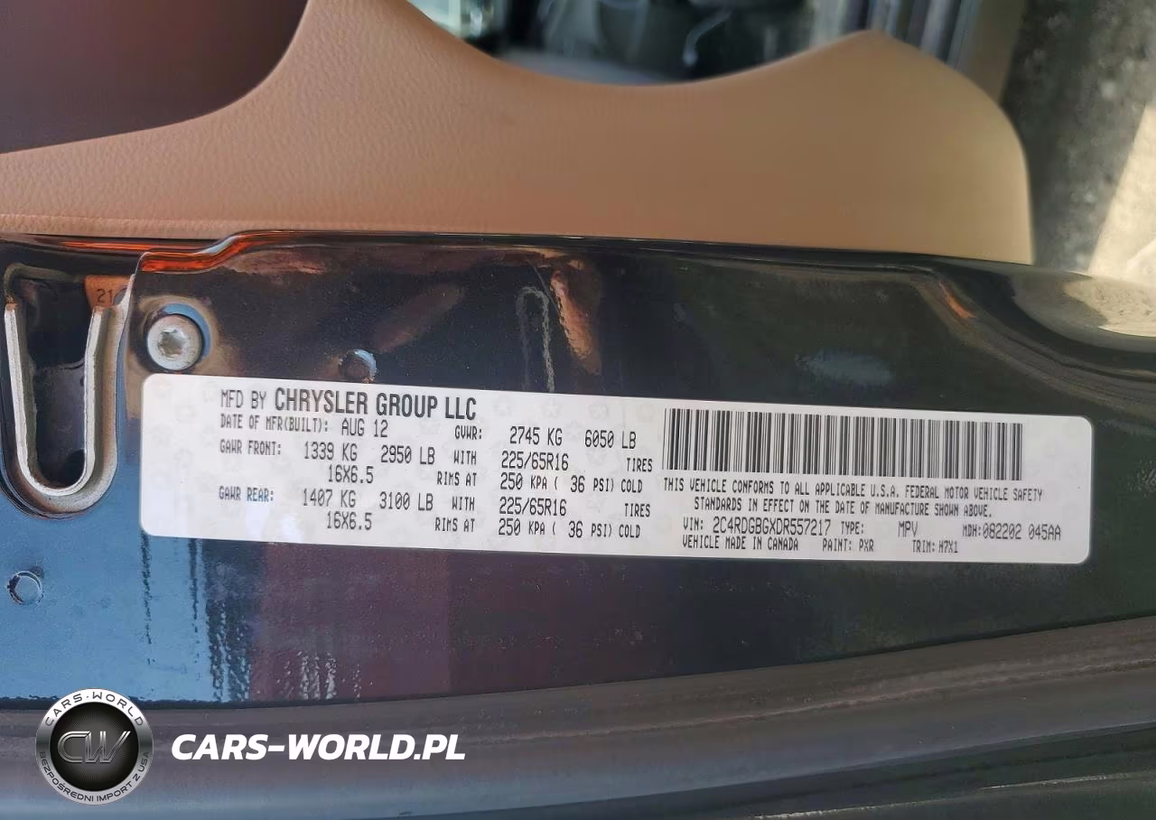 2013 Dodge Grand Caravan Se VIN:2C4RDGBGXDR557217 - 13