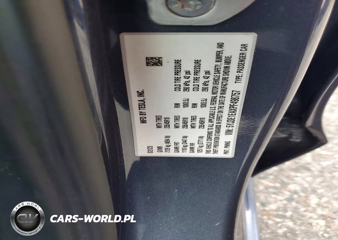 2023 Tesla Model 3 VIN:5YJ3E1EAXPF498757 - 12