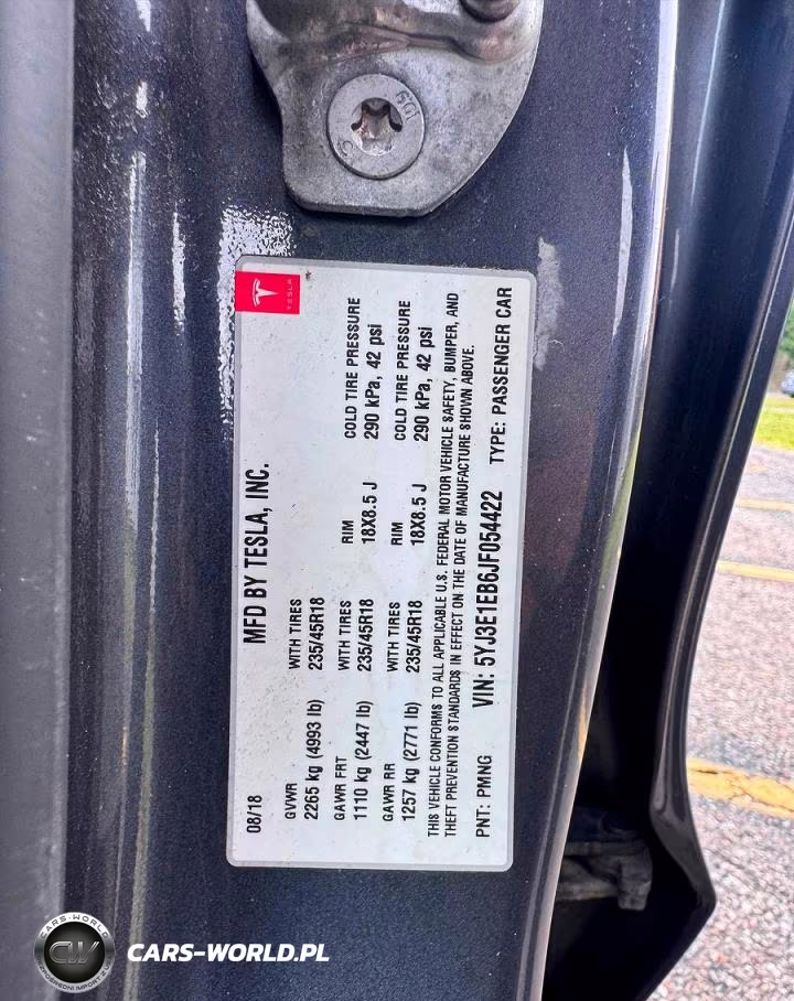 2018 Tesla Model 3 VIN:5YJ3E1EB6JF054422 - 10