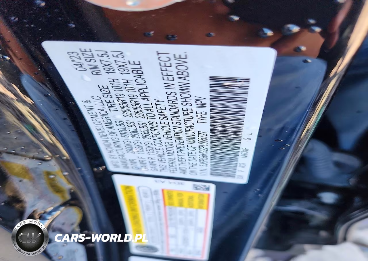 2023 Honda Cr-V Sport Touring VIN:5J6RS6H92PL005727 - 13