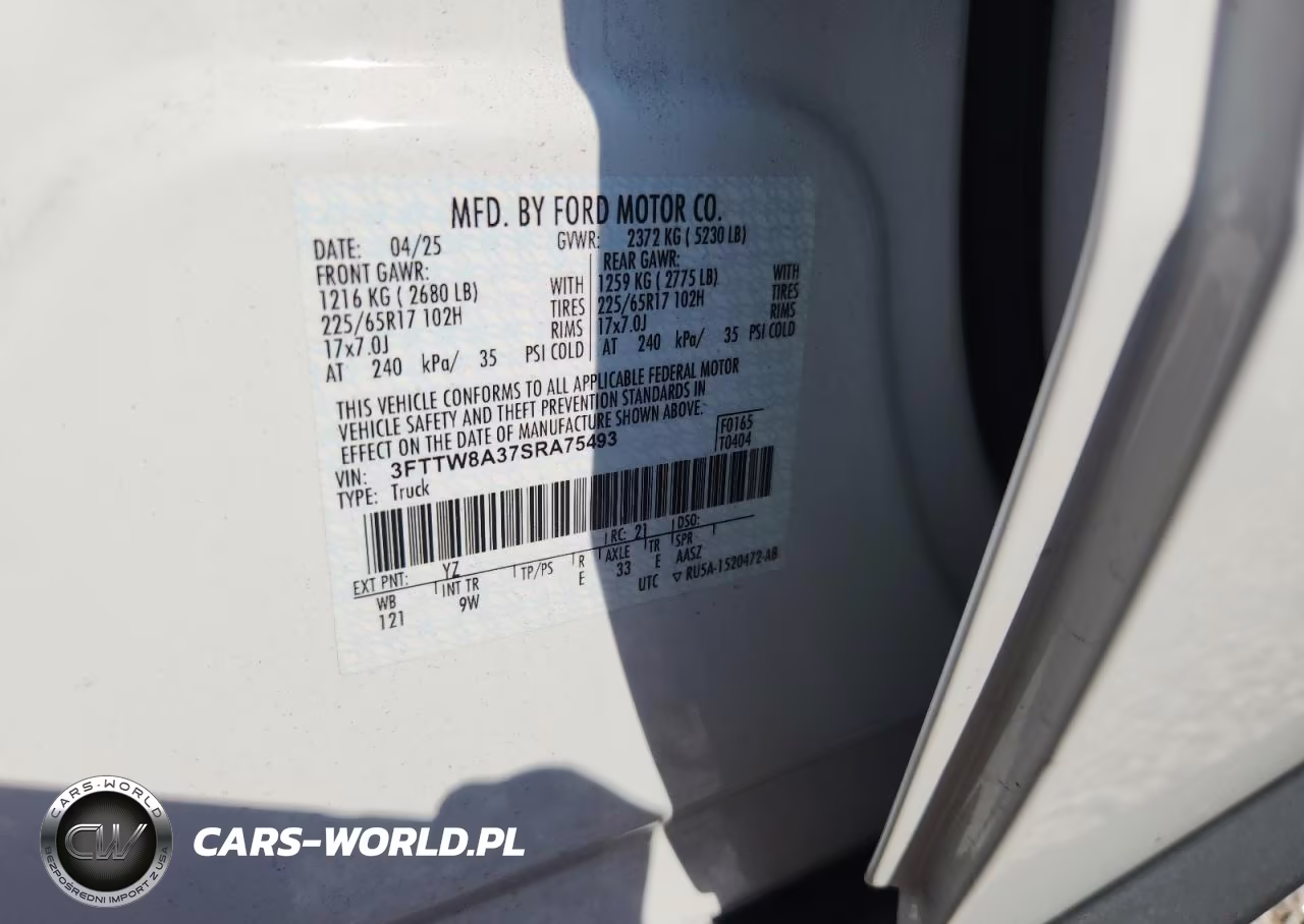 2025 Ford Maverick Xl VIN:3FTTW8A37SRA75493 - 12