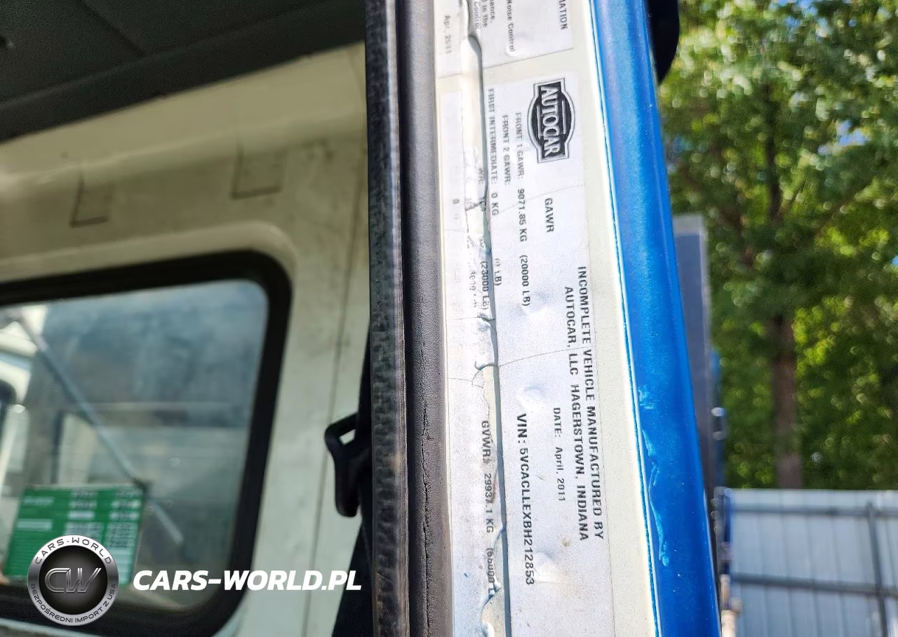 2011 Autocar Llc Xpeditor VIN:5VCACLLEXBH212853 - 12