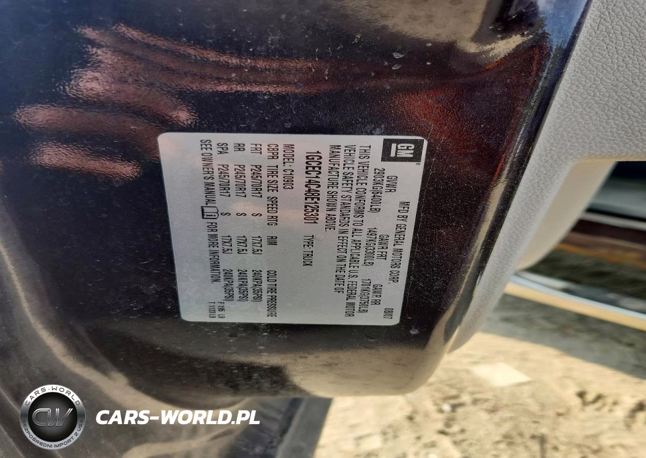 2008 Chevrolet Silverado C1500 VIN:1GCEC14C48E125301 - 12