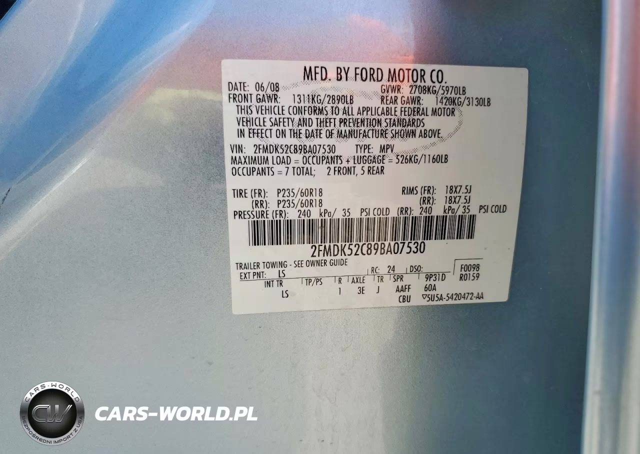 2009 Ford Flex Sel VIN:2FMDK52C89BA07530 - 13