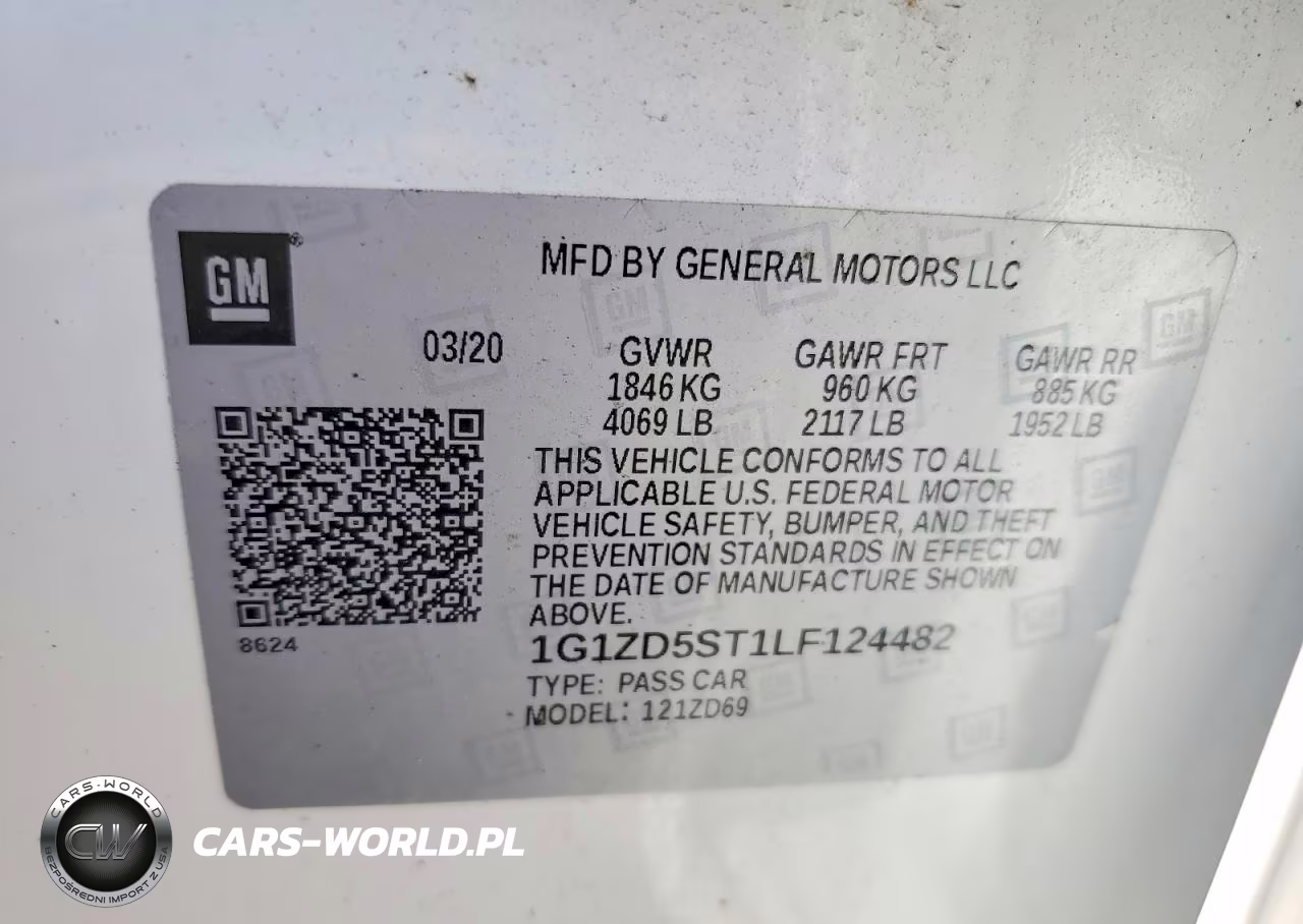 2020 Chevrolet Malibu Lt VIN:1G1ZD5ST1LF124482 - 12