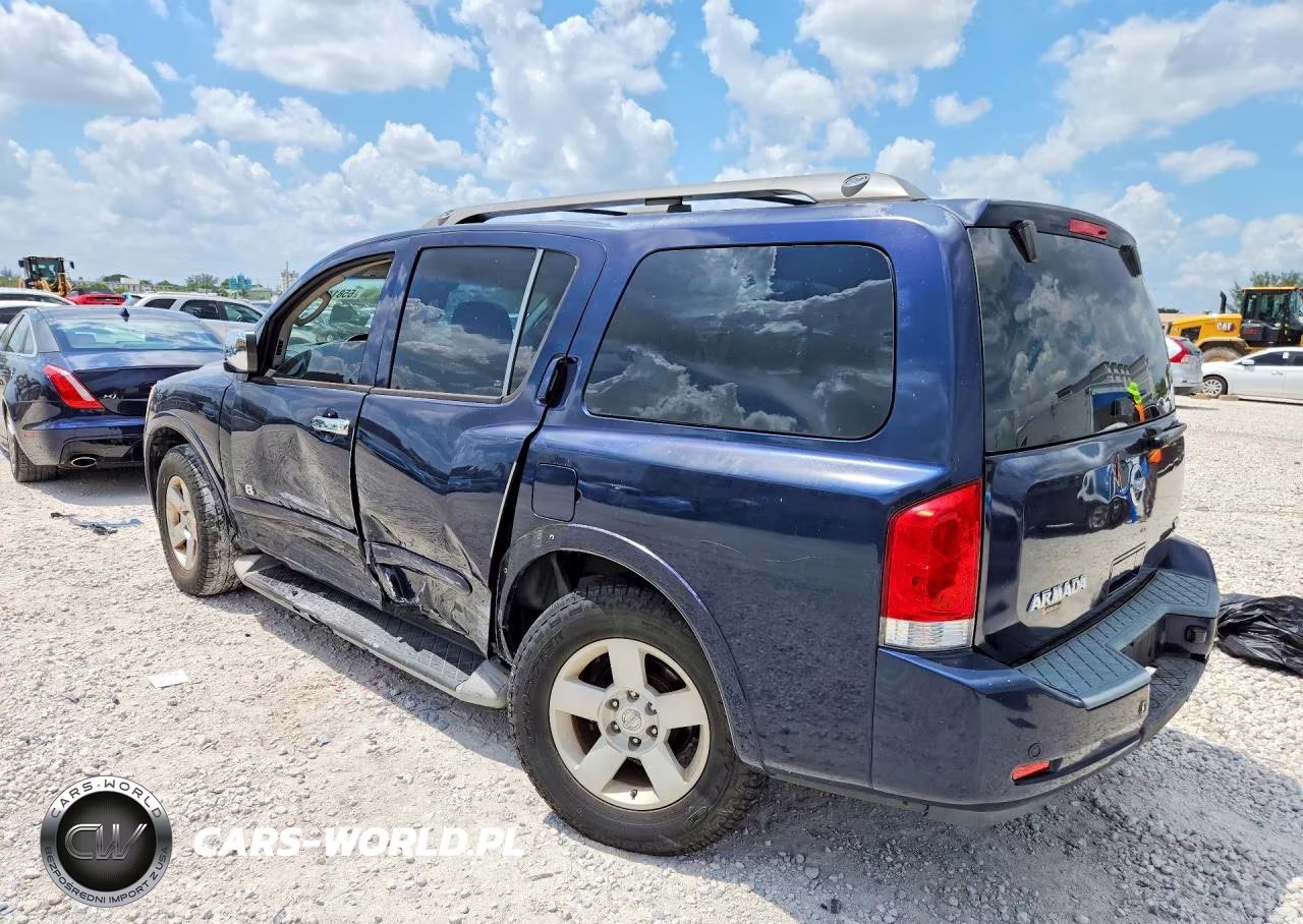 2008 Nissan Armada Se Ffv VIN:5N1BA08D28N627077 - 2