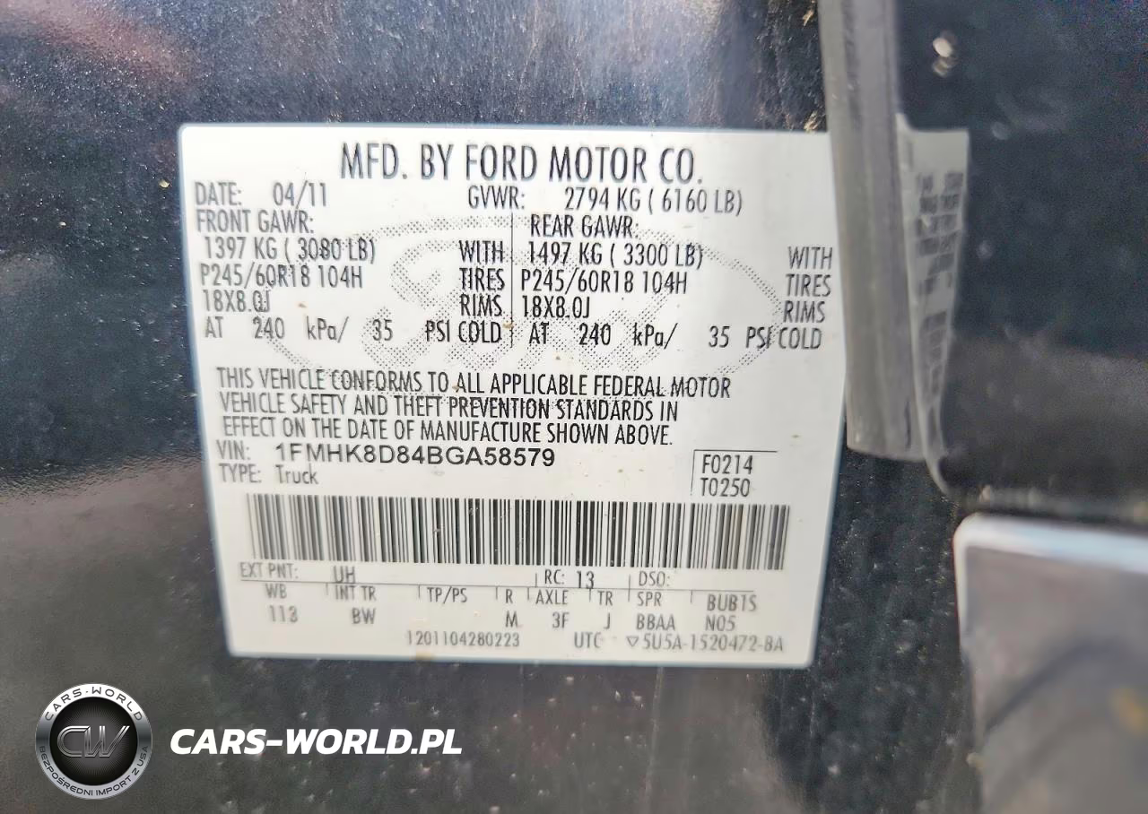 2011 Ford Explorer Xlt VIN:1FMHK8D84BGA58579 - 13
