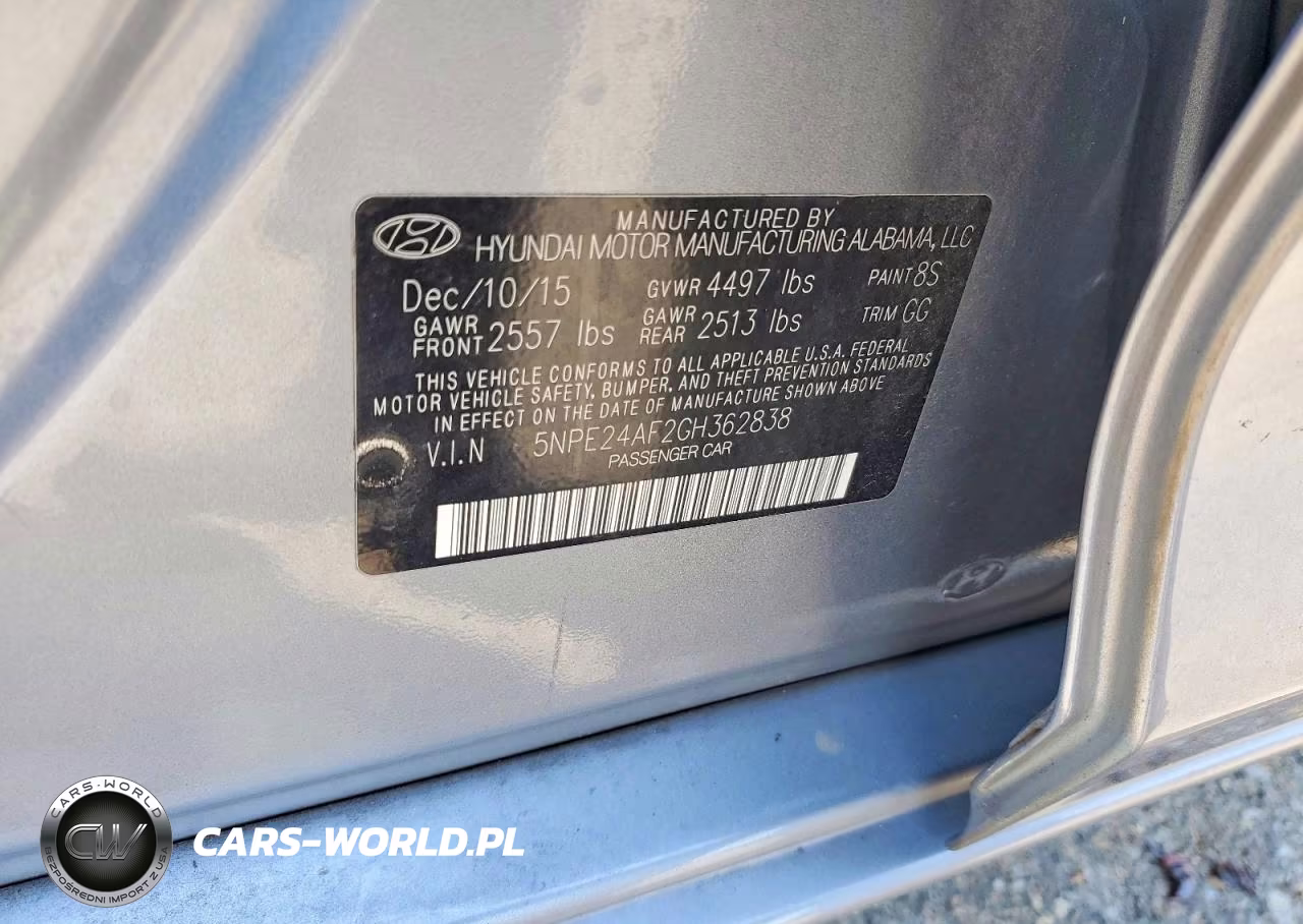 2016 Hyundai Sonata Se VIN:5NPE24AF2GH362838 - 12